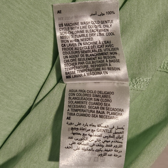 2 Ideology Women's V-Neck Short Sleeve Tops - Green and Yellow - Picture 4 of 16